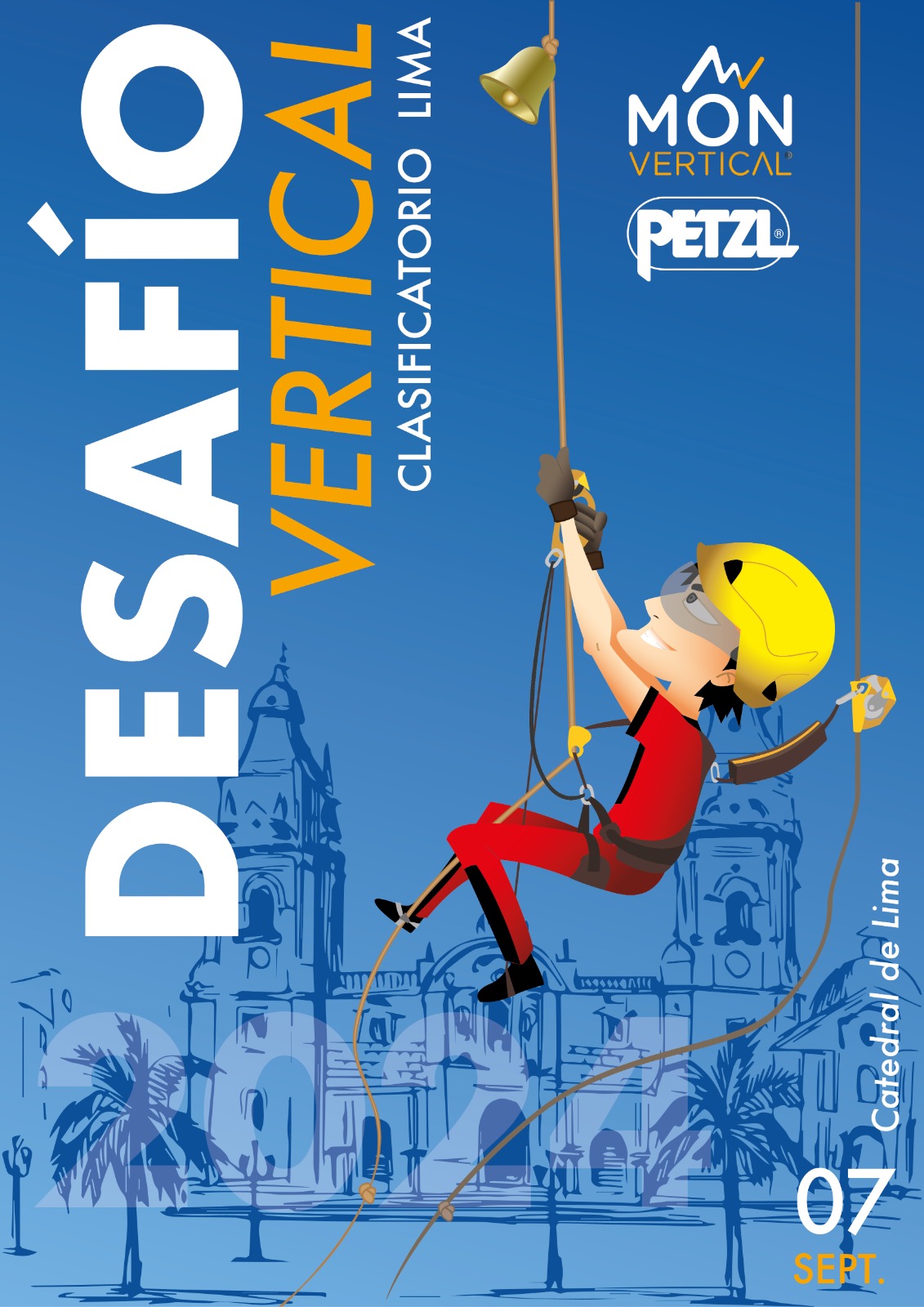 Afiche histórico de Desafío Vertical, clasificatorio Lima, archivo de campaña 2024